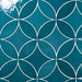 Bedrosians - Legacy 3" x 8" Glossy Petal Porcelain Tile - Aquamarine Installed