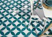 Bedrosians - Legacy 6.5" x 6.5" Glossy Kite Porcelain Tile - White Installed