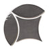 Bedrosians - Legacy 3" x 8" Glossy Petal Porcelain Tile - Charcoal installed 3