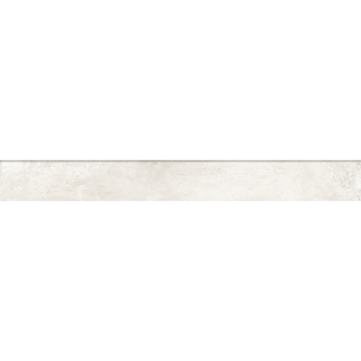 Bedrosians - +One 3 in. x 24 in. Matte Porcelain Bullnose - Chalk