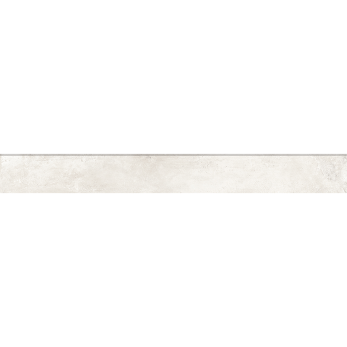 Bedrosians - +One 3 in. x 24 in. Matte Porcelain Bullnose - Chalk