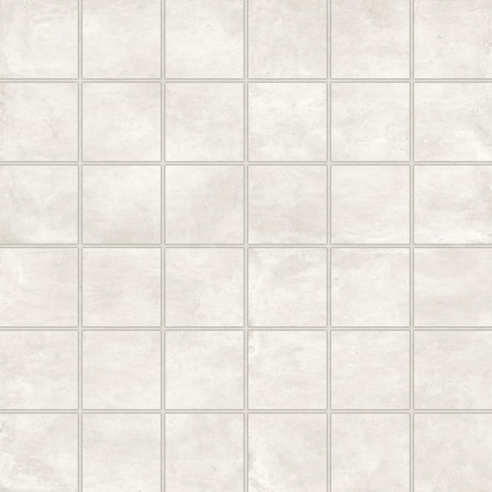 Bedrosians - +One 2 in. x 2 in. Matte Porcelain Square Mosaic - Chalk