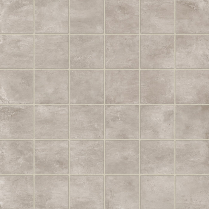 Bedrosians - +One 2 in. x 2 in. Matte Porcelain Square Mosaic - Greige