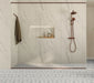 Bedrosians - Opus 24 in. x 48 in. Chiseled Matte Porcelain Deco Wall Tile - Statuario Installed