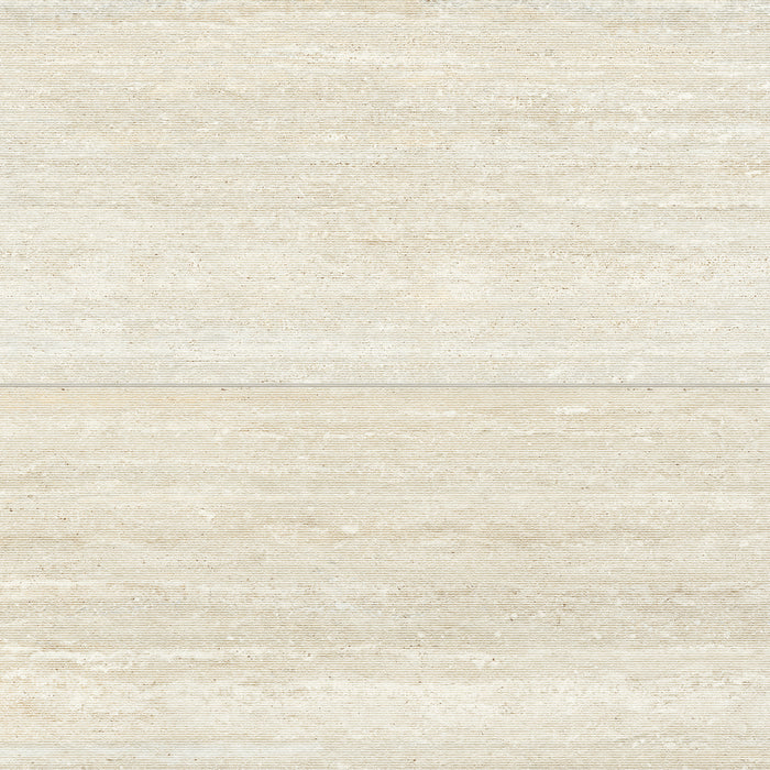 Bedrosians - Opus 24 in. x 48 in. Chiseled Matte Porcelain Deco Wall Tile - Travertine