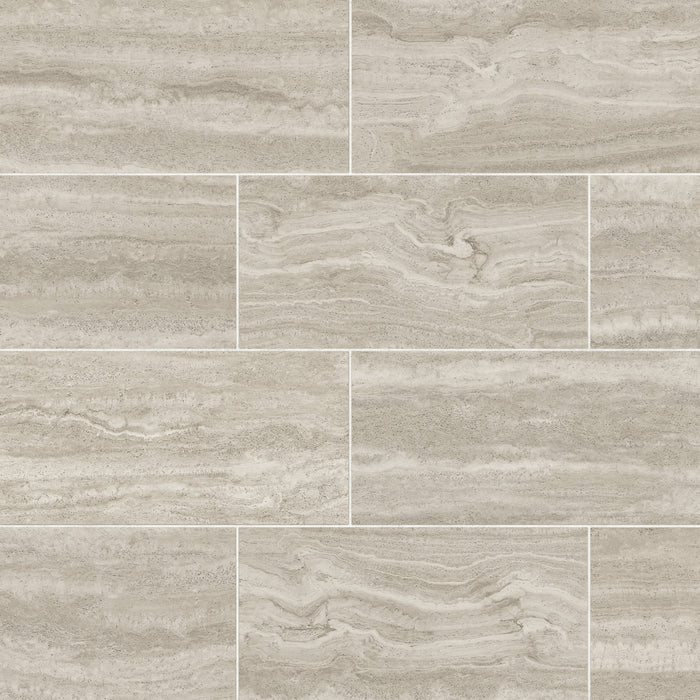 Bedrosians - Tivoli - 12 in. x 24 in. Natural Matte Porcelain Field Tile - Terra