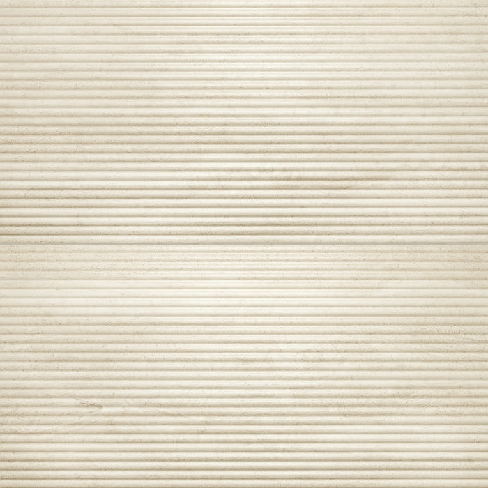 Bedrosians - Tivoli - 24 in. x 48 in. Natural Matte Porcelain Convesso Fluted Deco - Crema