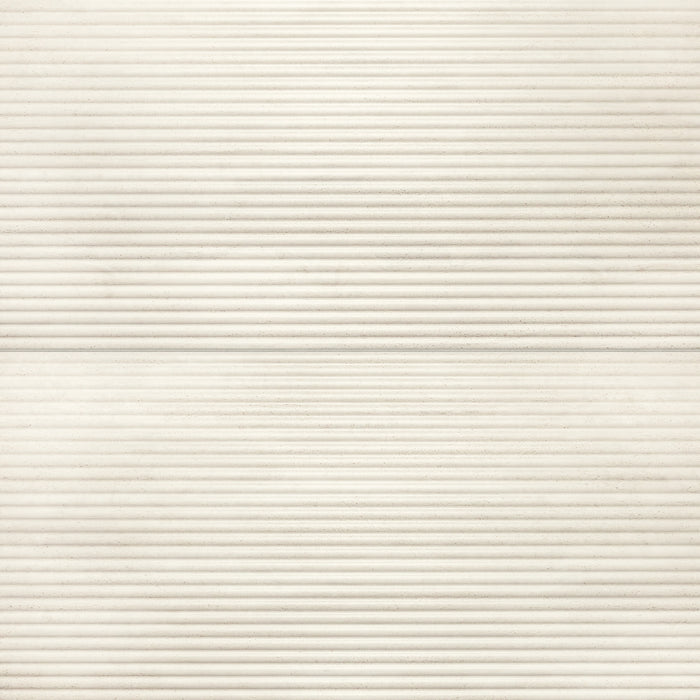 Bedrosians - Tivoli - 24 in. x 48 in. Natural Matte Porcelain Convesso Fluted Deco - Alba