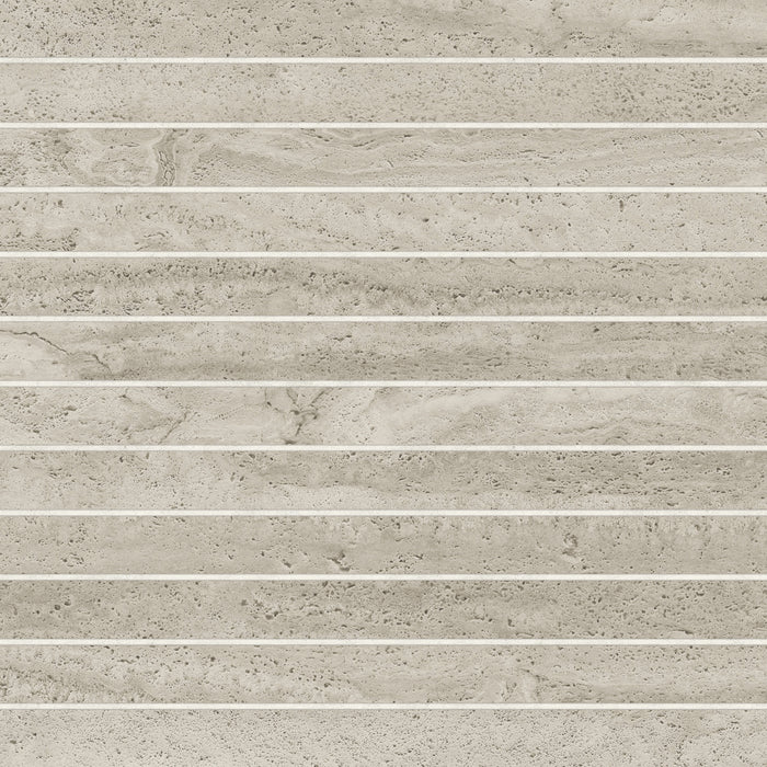 Bedrosians - Tivoli 1 in. x 12 in. Natural Matte Porcelain Mosaic - Terra