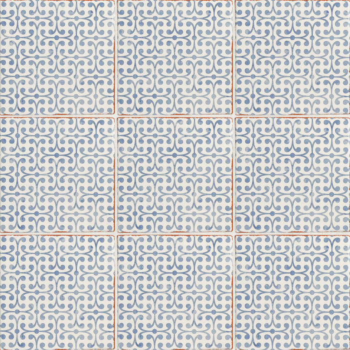 Bedrosians - Palmetto - 6 in. x 6 in. Glazed Ceramic Terracotta Tile - Maze 2