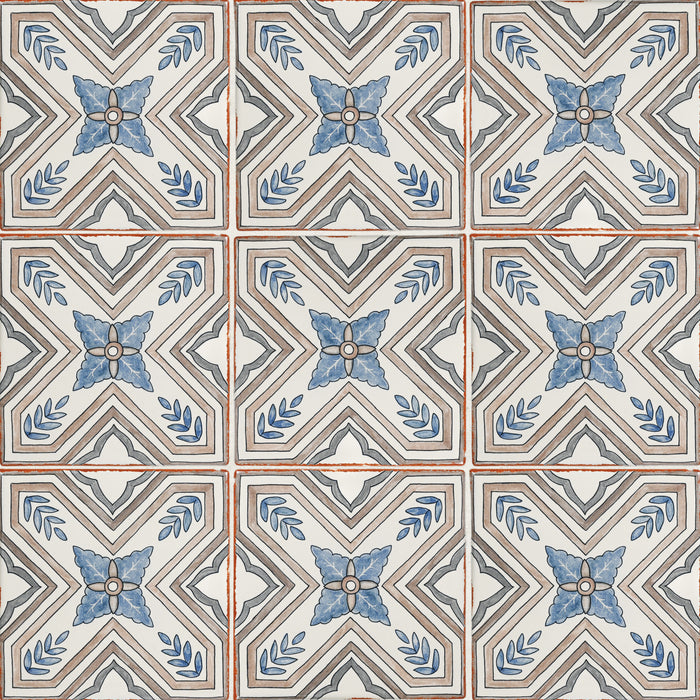 Bedrosians - Palmetto - 6 in. x 6 in. Glazed Ceramic Terracotta Tile - Sierra 2