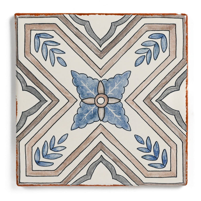 Bedrosians - Palmetto - 6 in. x 6 in. Glazed Ceramic Terracotta Tile - Sierra