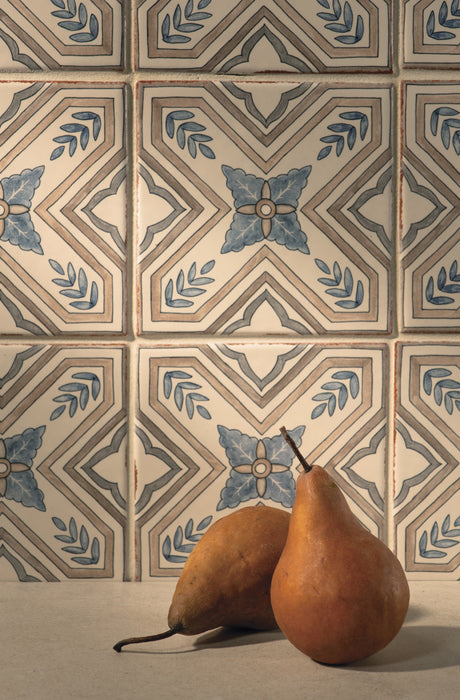 Bedrosians - Palmetto - 6 in. x 6 in. Glazed Ceramic Terracotta Tile - Sierra Installed