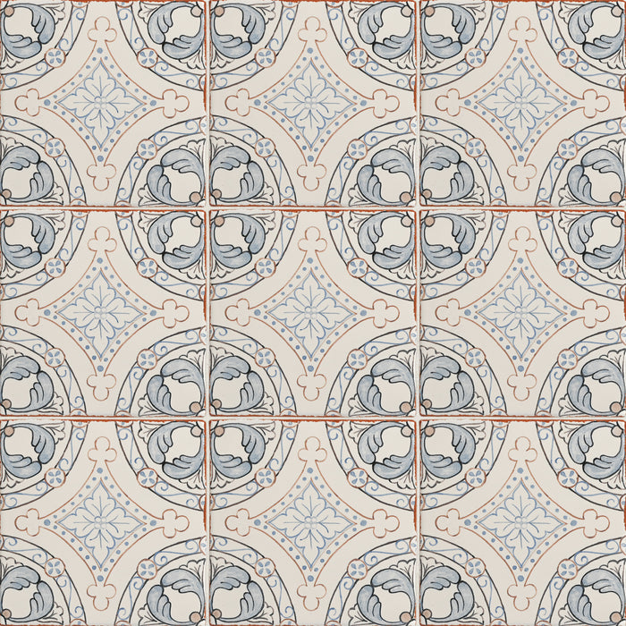Bedrosians - Palmetto - 6 in. x 6 in. Glazed Ceramic Terracotta Tile - Luna 2