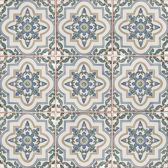 Bedrosians - Palmetto - 6 in. x 6 in. Glazed Ceramic Terracotta Tile - Estrella 2