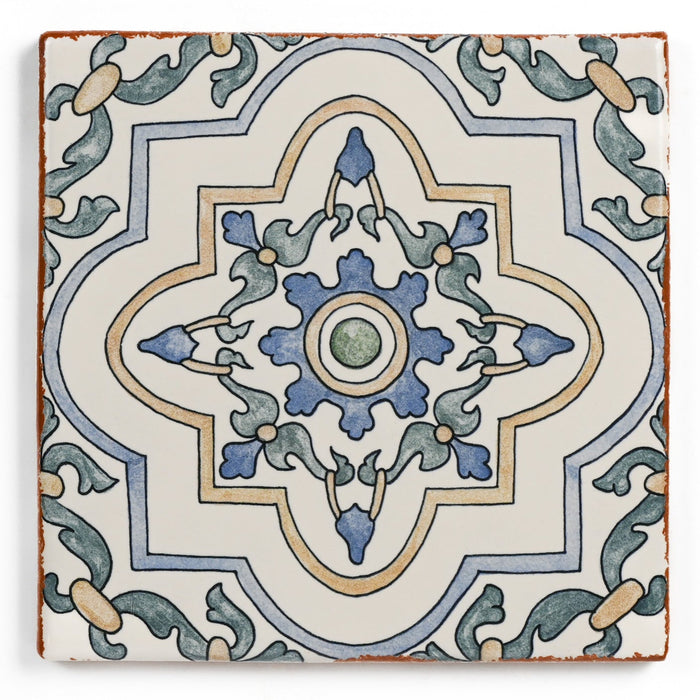 Bedrosians - Palmetto - 6 in. x 6 in. Glazed Ceramic Terracotta Tile - Estrella