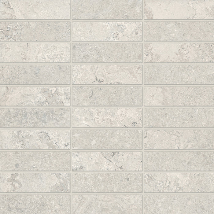 Bedrosians - Lunaris Collection - 1" x 4" Mosaic - Matte - Taupe