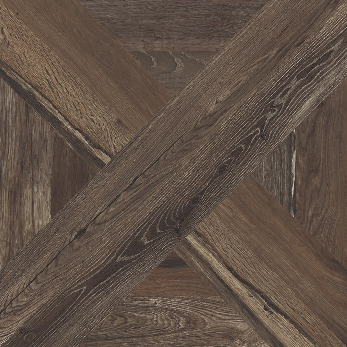 Elysium - Planches 32 in. x 32 in. Porcelain Decor Tile - Choco