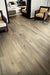 Elysium - Planches 8 in. x 48 in. Grip R11 Porcelain Tile - Miel floor installation