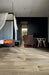 Elysium - Planches 8 in. x 48 in. Porcelain Tile - Miel floor installation