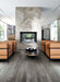 Elysium - Deco Wood 11 in. x 71 in. Rectified Porcelain Tile - Pearl floor installation