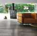 Elysium - Deco Wood 11 in. x 71 in. Rectified Porcelain Tile - Pearl floor installation