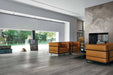 Elysium - Deco Wood 11 in. x 71 in. Rectified Porcelain Tile - Pearl floor installation