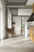 Elysium - Deco Wood 11 in. x 71 in. Rectified Porcelain Tile - White floor installation