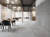 Elysium - Plain Series - 48 in. x 48 in. Matte Rectified Porcelain Tile - Cinder floor and wall installation