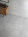 Elysium - Plain Series - 48 in. x 48 in. Matte Rectified Porcelain Tile - Cinder floor and wall installation