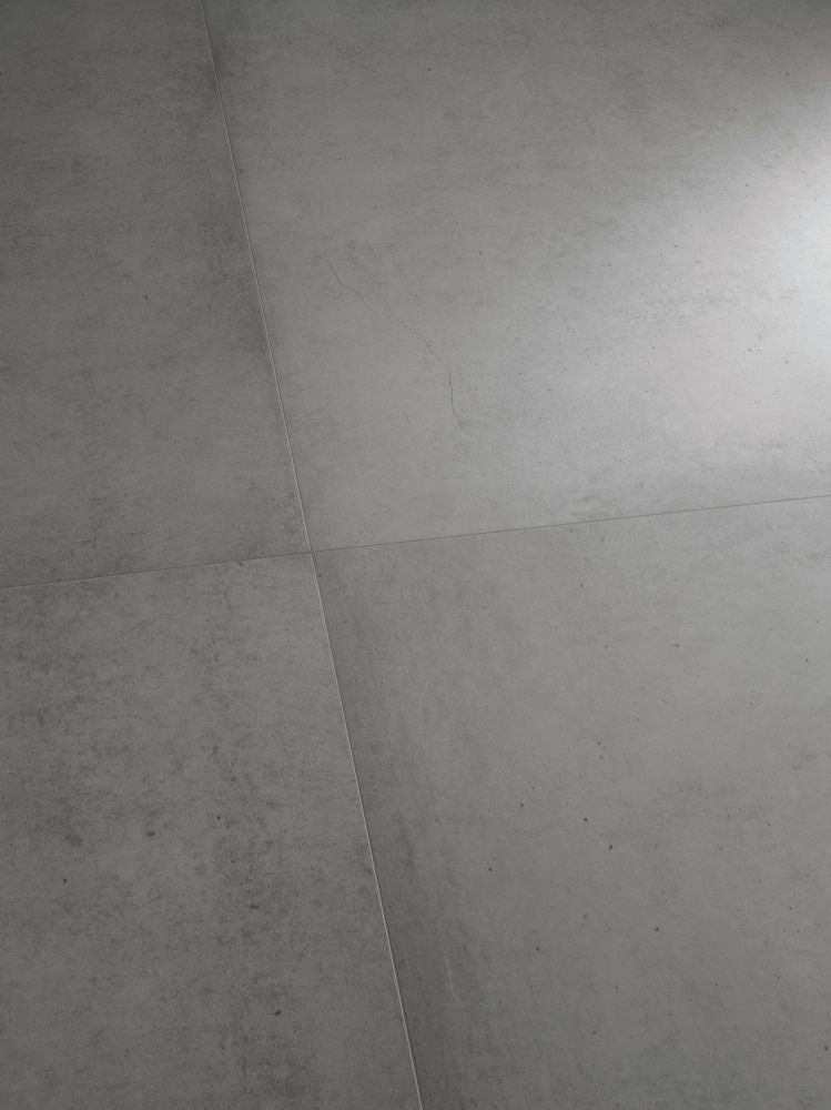 Elysium - Plain Series - 48 in. x 48 in. Matte Rectified Porcelain Tile - Iron floor installation
