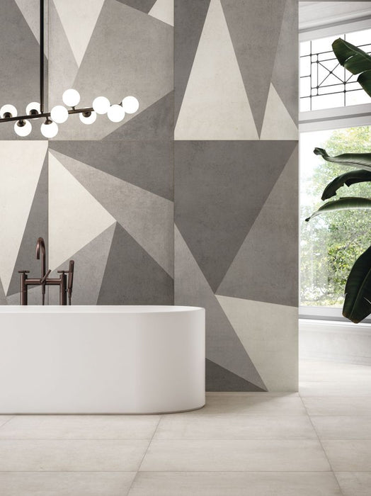 Elysium - Plain Series - 48 in. x 48 in. Matte Rectified Porcelain Tile - Mist floor installation