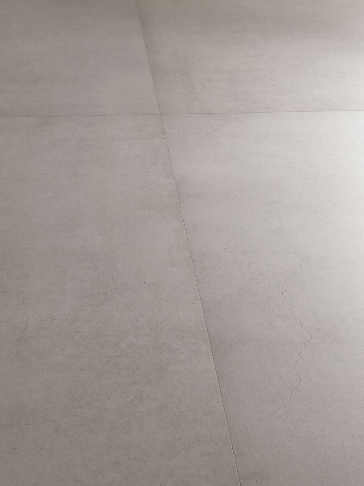 Elysium - Plain Series - 48 in. x 48 in. Matte Rectified Porcelain Tile - Nickel floor installation