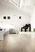 Elysium - Selection Oak Series - 6 in. x 36 in. Matte Porcelain Tile - White floor installation