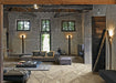 Elysium - Planches 32 in. x 32 in. Porcelain Decor Tile - Miel floor installation