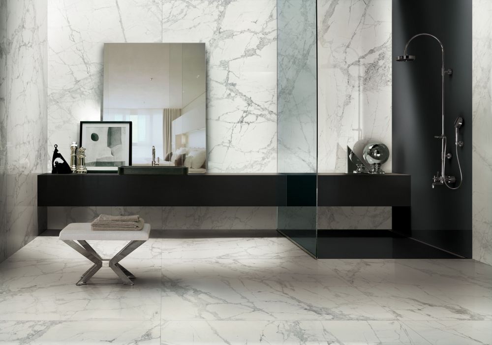 Elysium - Prexious - 24 in. x 48 in. Matte Rectified Porcelain Tile - Mountain Treasure floor and wall installation