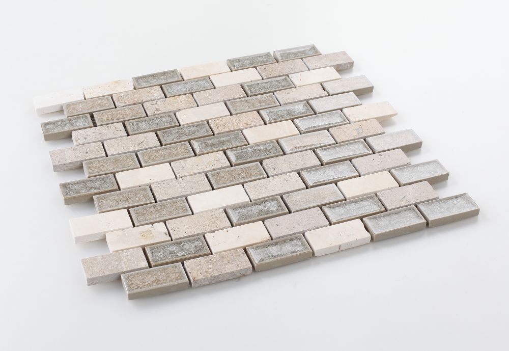 Elysium - Swiss Brick 11.75 in. x 11.75 in. Crackle Glass