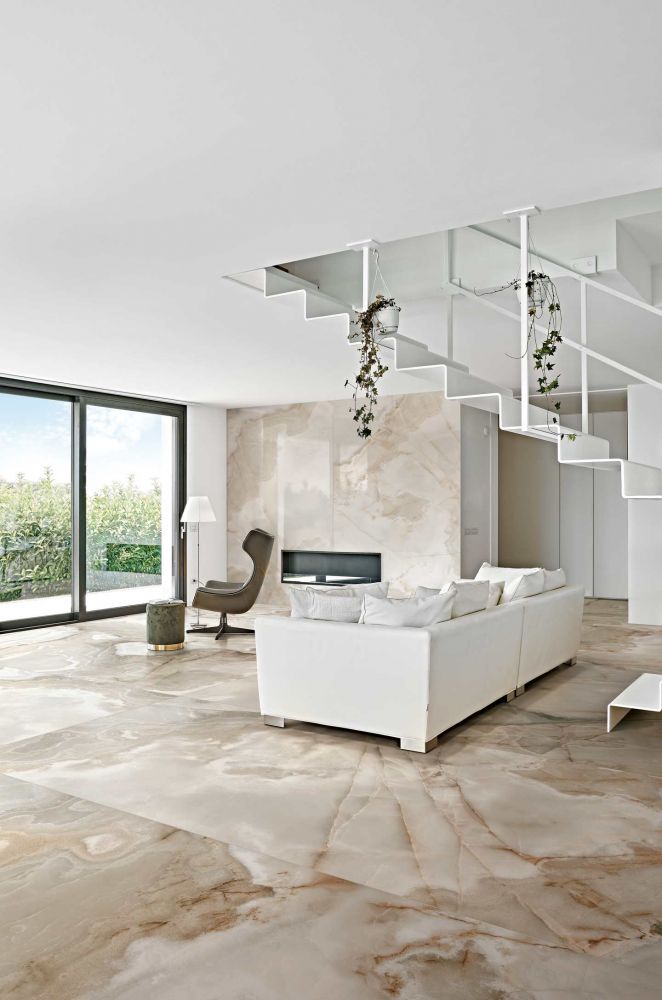 Elysium - Reves Series - 24 in. x 48 in. Glossy Rectified Porcelain Tile - Noisettte