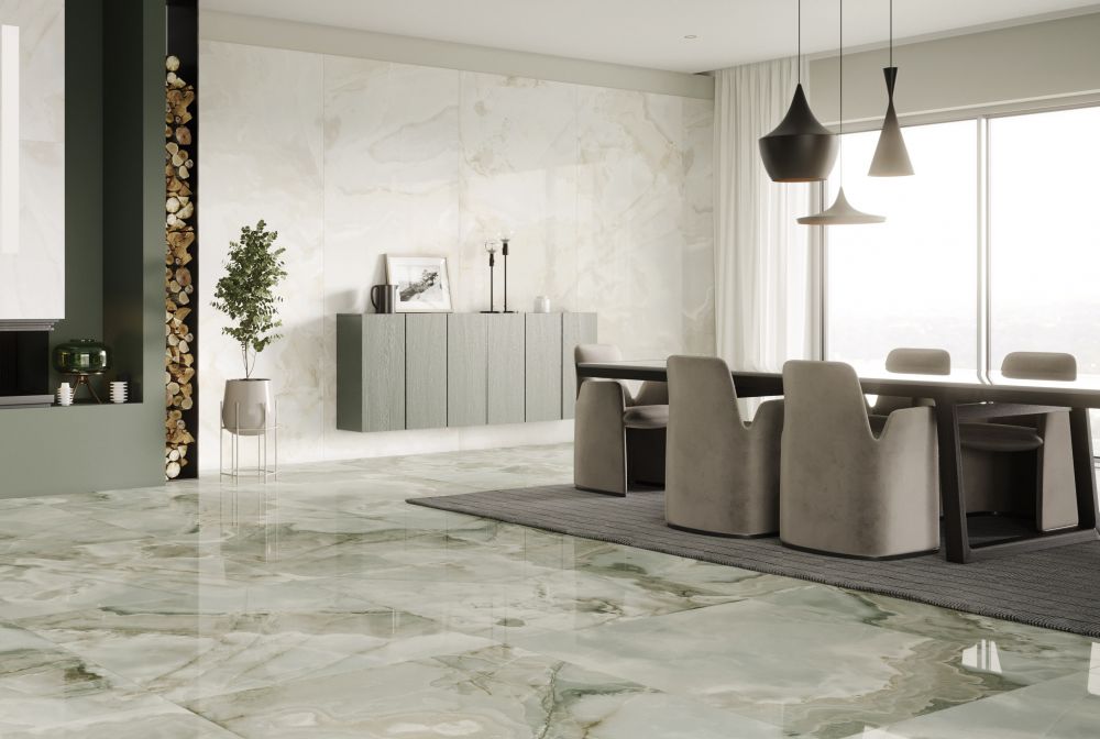 Elysium - Reves Series - 24 in. x 48 in. Glossy Rectified Porcelain Tile - Jade