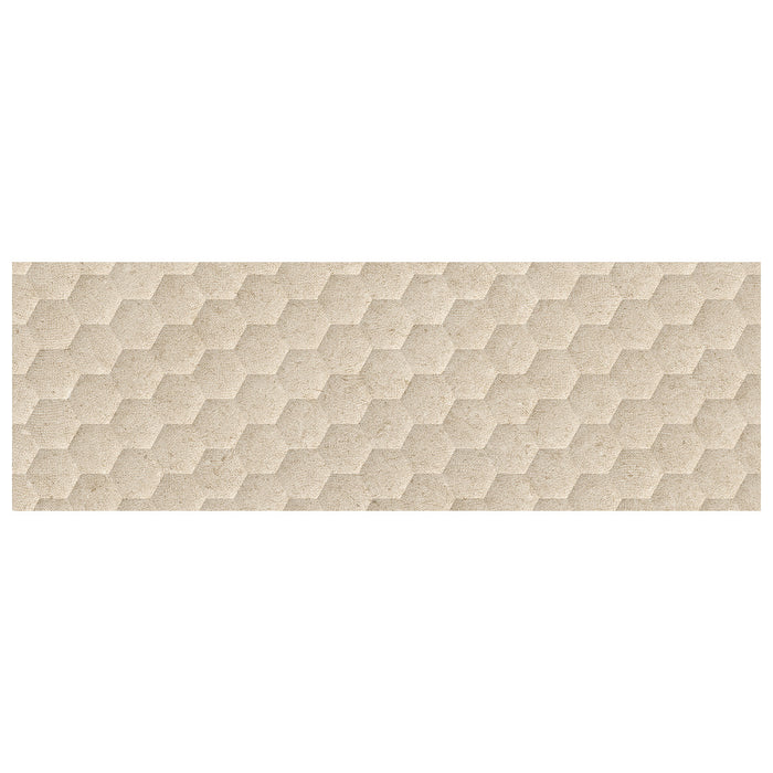 Walker Zanger - Bera & Beren - 12 in. x 36 in. Six Decorative Wall Tile - Biscuit