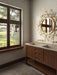 Walker Zanger - Bera & Beren - 12 in. x 36 in. Six Decorative Wall Tile - White Variation Room Scene