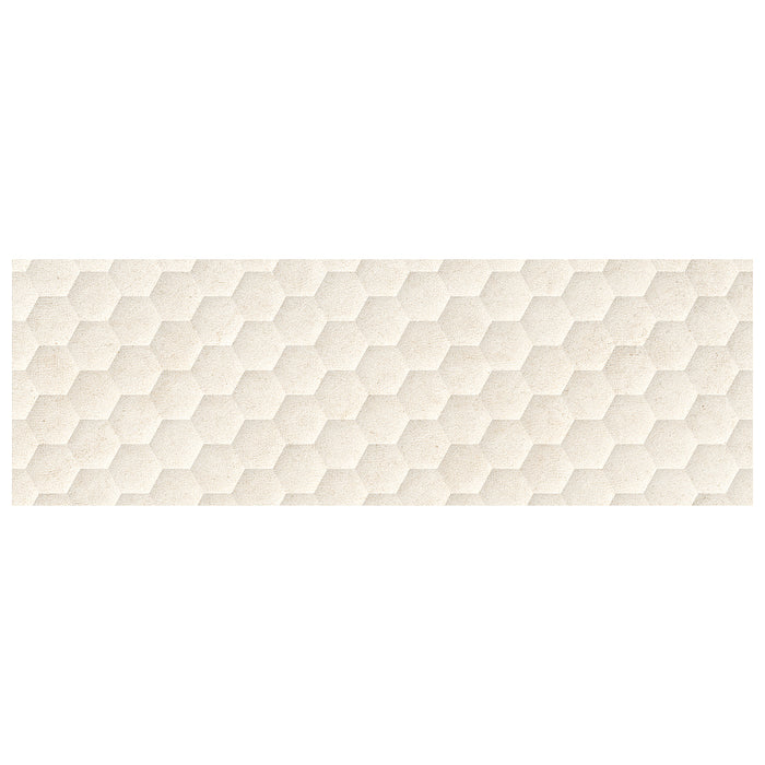 Walker Zanger - Bera & Beren - 12 in. x 36 in. Six Decorative Wall Tile - White