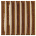 WOW - Sweet Bars 5 in. x 5 in. Glossy Porcelain Mosaic - Honey