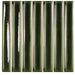 WOW - Sweet Bars 5 in. x 5 in. Glossy Porcelain Mosaic - Olive