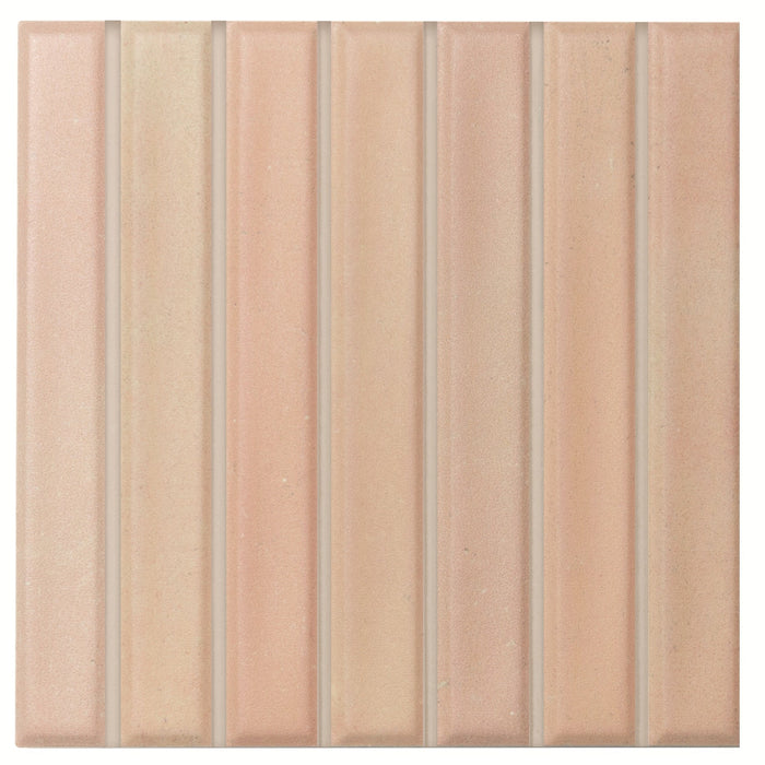 WOW - Sweet Bars 5 in. x 5 in. Matte Porcelain Mosaic - Biscuit