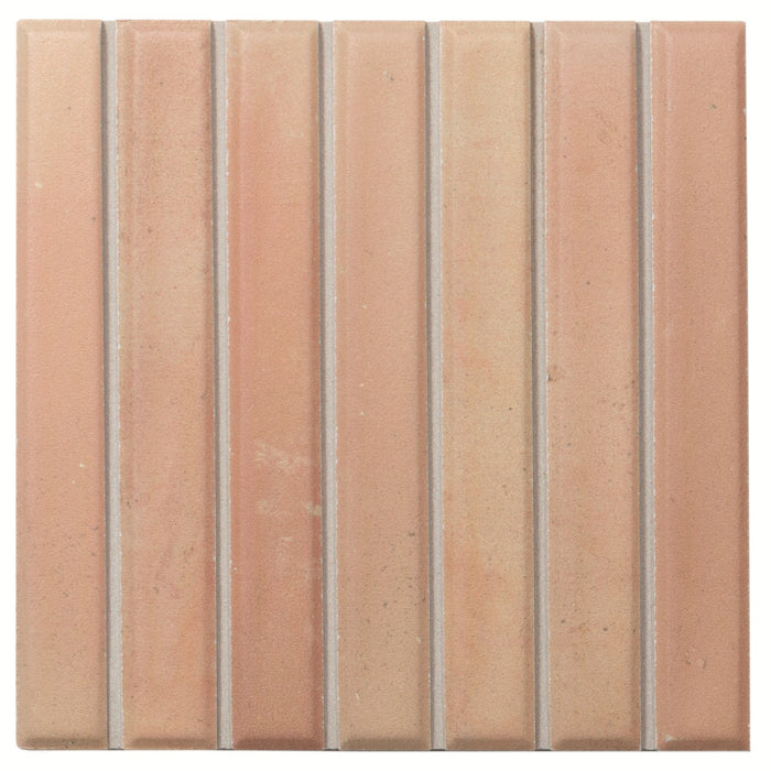 WOW - Sweet Bars 5 in. x 5 in. Matte Porcelain Mosaic - Tan