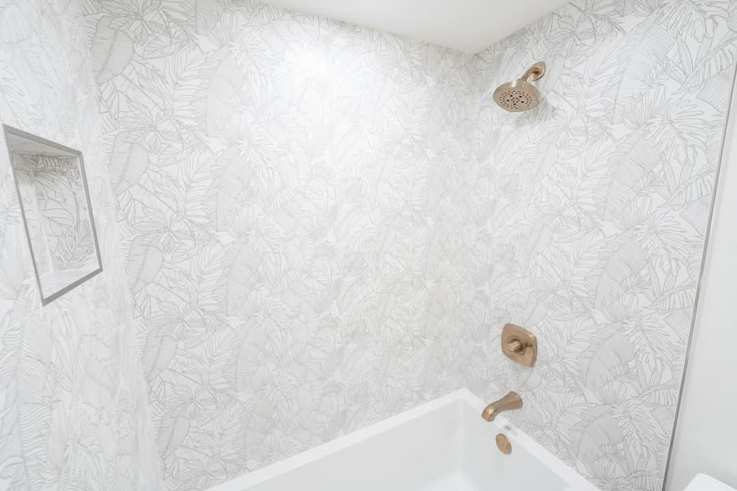 Fanal - Pearl Tropic Collection -12 in. x 36 in. Ceramic Tile - White Room Scene 4