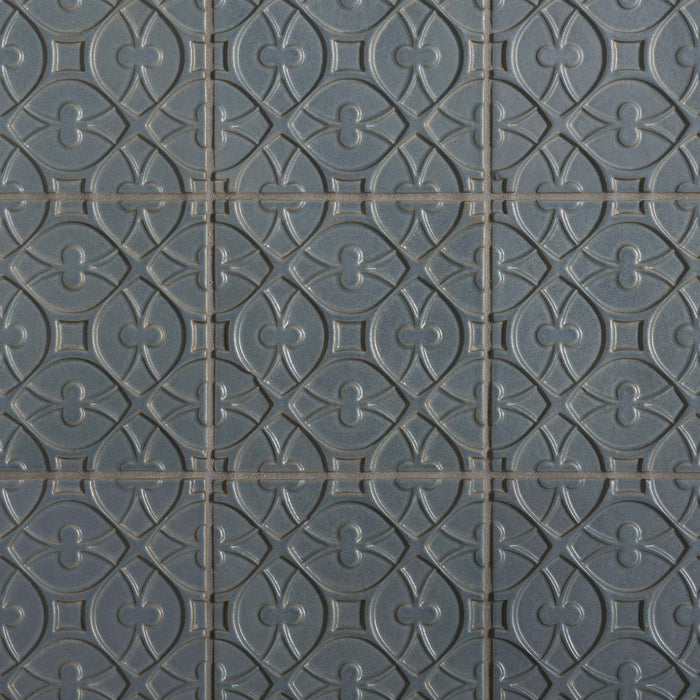 Walker Zanger - Andalucia - 6 in. x 6 in. Alhambra Matte Decorative Tile - Atlantico