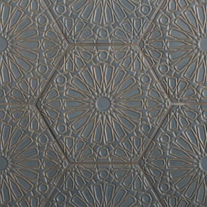 Walker Zanger - Andalucia - 9 in. x 10 in. Fez Matte Decorative Tile - Atlantico