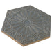 Walker Zanger - Andalucia - 9 in. x 10 in. Fez Matte Decorative Tile - Atlantico Angled View